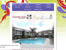 Tablet Screenshot of graniteclubapts.com